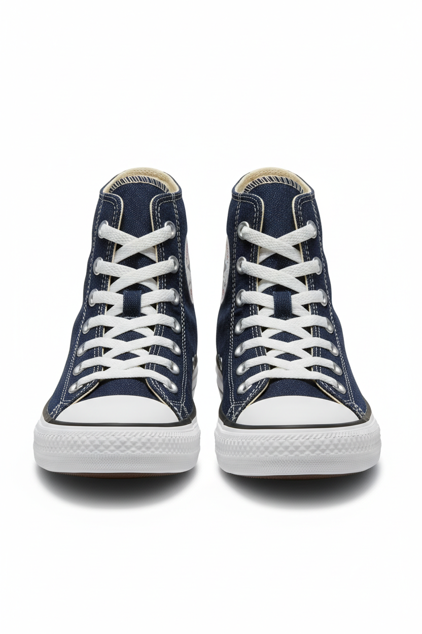 Denim High-Top Sneakers - Product Shot