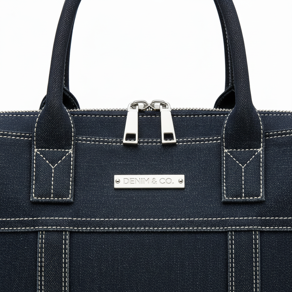 Structured Denim Bag - Detail